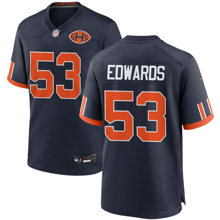 T.J. Edwards Chicago Bears 2026 Rivalries Collection Game Jersey - Navy