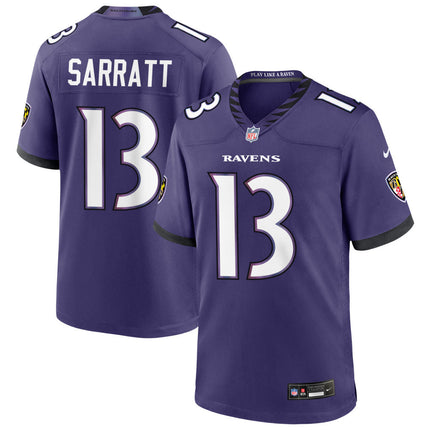 Elijah Sarratt Baltimore Ravens 2026 Game Jersey - Purple