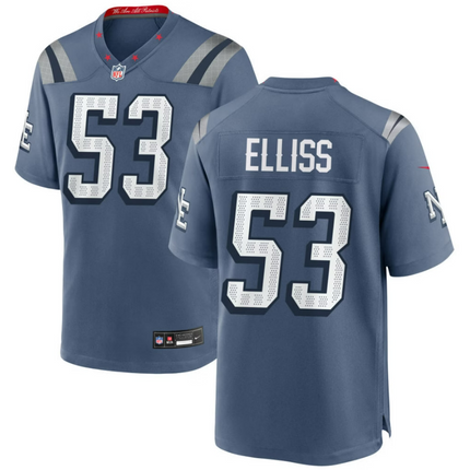 Christian Elliss New England Patriots 2026 Rivalries Collection Game Jersey - Blue
