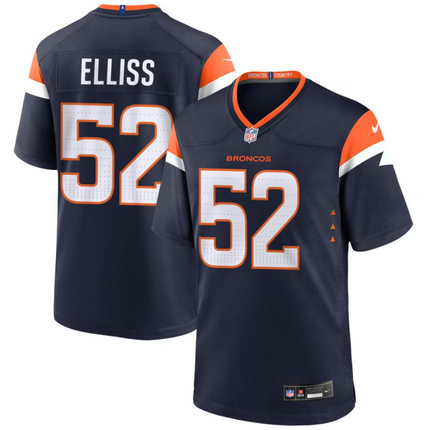 Jonah Elliss Denver Broncos 2026 Alternate Mile High Collection Game Jersey - Navy