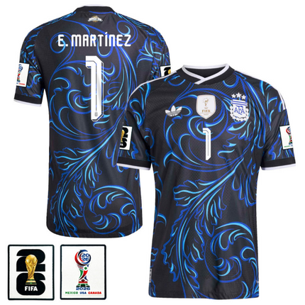 Emiliano Martínezv Argentina National Team 2026 World Cup Away Jersey - Blue