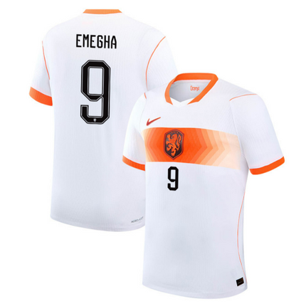 Emmanuel Emegha Netherlands National Team 2026 World Cup Away Stadium Jersey - White