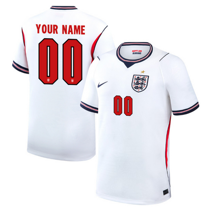Custom Name England National Team 2026 World Cup Hone Jersey - White
