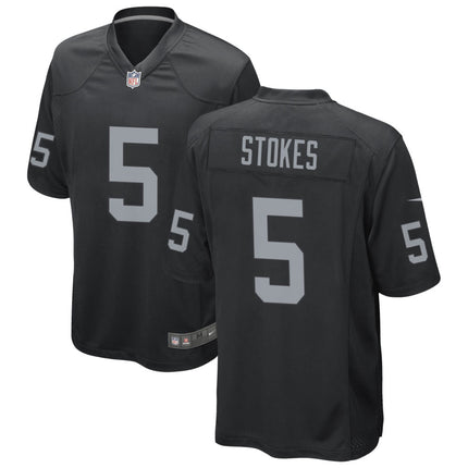 Eric Stokes Las Vegas Raiders 2026 Game Jersey - Black