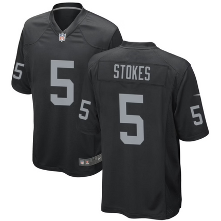Eric Stokes Las Vegas Raiders 2026 Game Jersey - Black