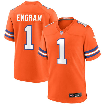 Evan Engram Denver Broncos Mile High Collection 1977 Throwback Game Jersey - Orange