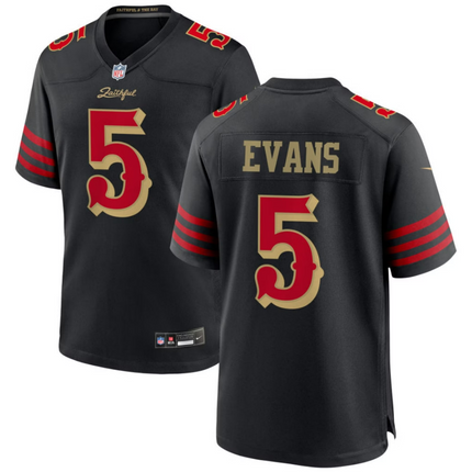 Mike Evans San Francisco 49ers 2026 Rivalries Collection Game Jersey - Black