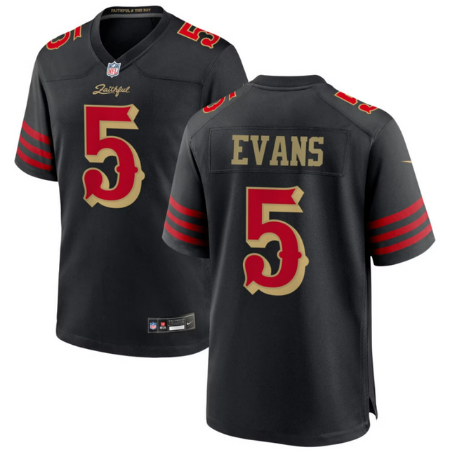 Mike Evans San Francisco 49ers 2026 Rivalries Collection Game Jersey - Black