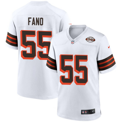 Spencer Fano Cleveland Browns 1946 Collection Alternate Jersey - White