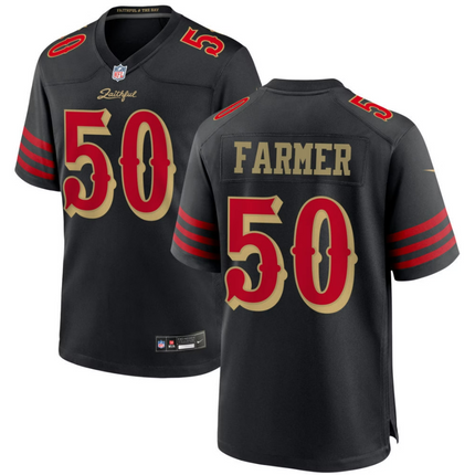 Andrew Farmer San Francisco 49ers 2026 Rivalries Collection Game Jersey - Black