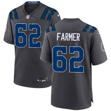 Jalen Farmer Indianapolis Colts 2026 Rivalries Collection Game Jersey - Anthracite