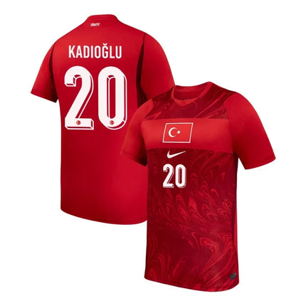 Ferdi Kadioglu Turkey National Team 2026 World Cup Home Jersey - Red