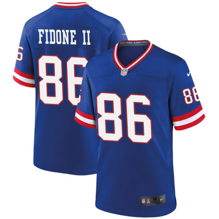 Thomas Fidone II New York Giants 2026 Classic Game Jersey - Royal