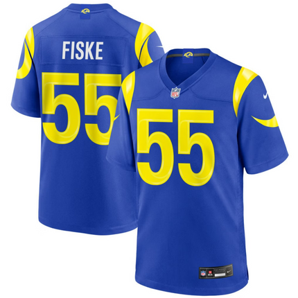 Braden Fiske Los Angeles Rams 2026 Game Jersey - Royal