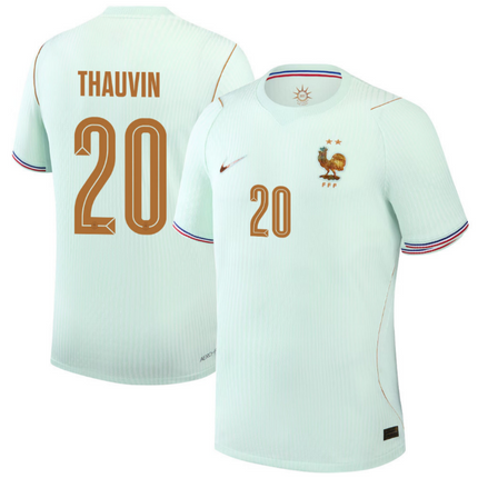 Florian Thauvin France National Team 2026 World Cup Away Jersey - Green