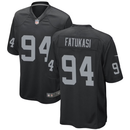 Foley Fatukasi Las Vegas Raiders 2026 Game Jersey - Black