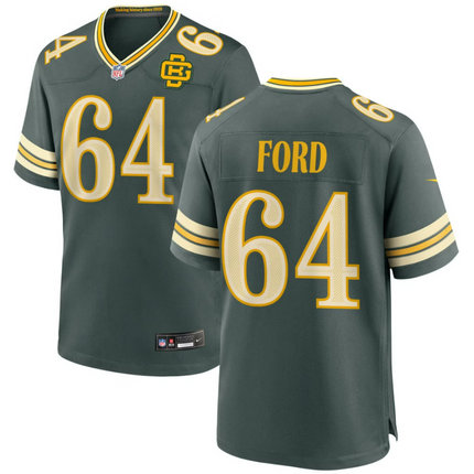 Jonathan Ford Green Bay Packers 2026 Rivalries Collection Game Jersey - Green
