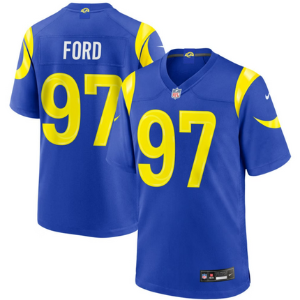Poona Ford Los Angeles Rams 2026 Game Jersey - Royal