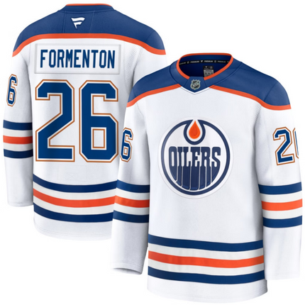 Alex Formenton Edmonton Oilers 2026 Away Premium Jersey - White