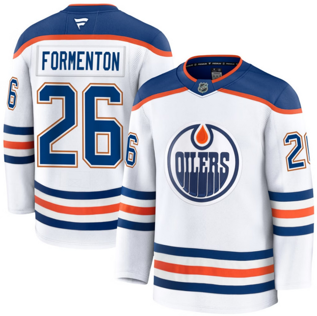 Alex Formenton Edmonton Oilers 2026 Away Premium Jersey - White