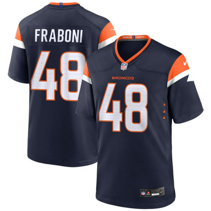Mitchell Fraboni Denver Broncos 2026 Alternate Mile High Collection Game Jersey - Navy