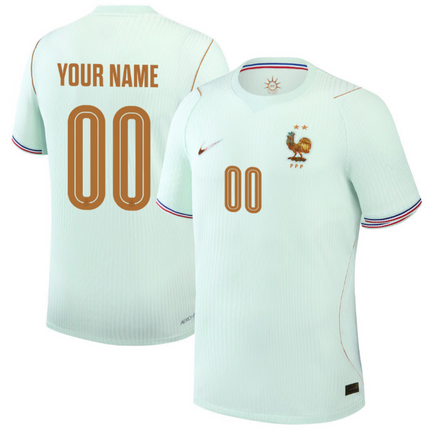 Custom Name France National Team 2026 World Cup Away Jersey - Green