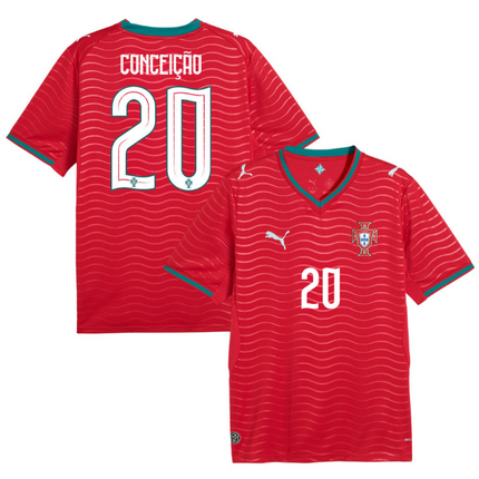Francisco Conceicao Portugal National Team 2026 World Cup Home Jersey - Red