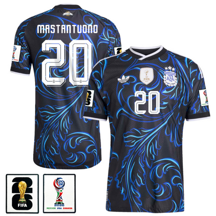Franco Mastantuono Argentina National Team 2026 World Cup Away Jersey - Blue