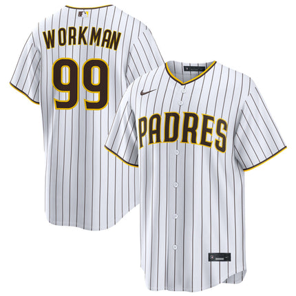 Gage Workman San Diego Padres 2026 Home Jersey - White