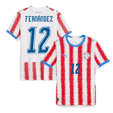 Gatito Fernandez Paraguay National Team 2026 World Cup Home Jersey - White/Red