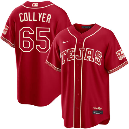 Gavin Collyer Texas Rangers 2026 City Connect Jersey - Red