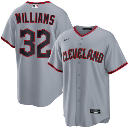 Gavin Williams Cleveland Guardians 2026 Road Jersey - Grey