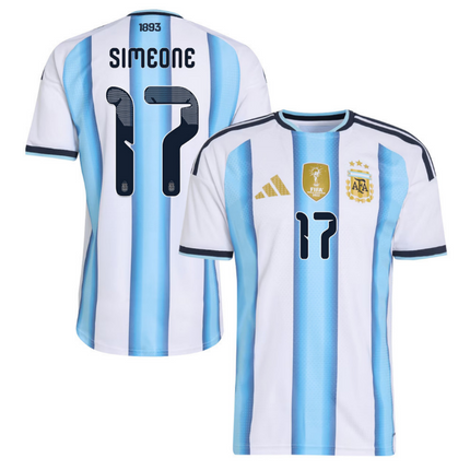 Giuliano Simeone Argentina National Team 2026 World Cup Home Jersey - White