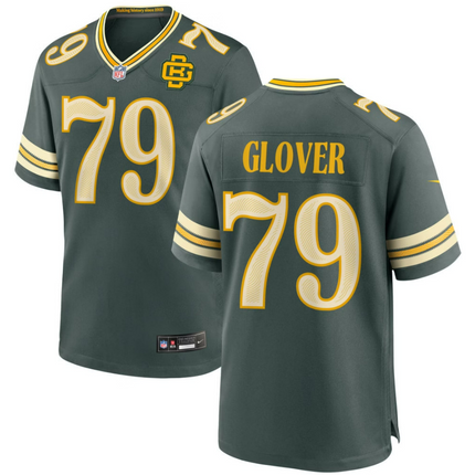 Travis Glover Green Bay Packers 2026 Rivalries Collection Game Jersey - Green