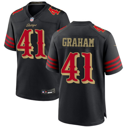 Jalen Graham San Francisco 49ers 2026 Rivalries Collection Game Jersey - Black