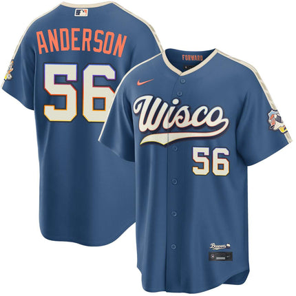 Grant Anderson Milwaukee Brewers 2026 City Connect Stadium Jersey - Mineral Blue