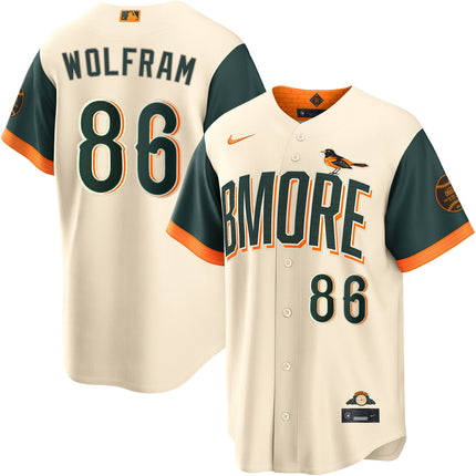 Grant Wolfram Baltimore Orioles 2026 City Connect Jersey - Cream