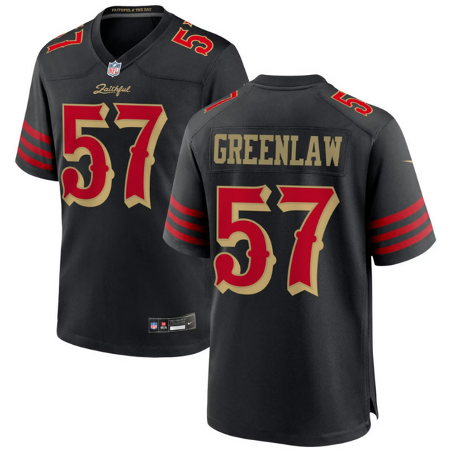Dre Greenlaw San Francisco 49ers 2026 Rivalries Collection Game Jersey - Black