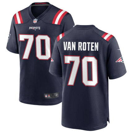 Greg Van Roten New England Patriots 2026 Game Jersey - Navy