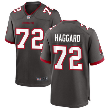 Luke Haggard Tampa Bay Buccaneers 2026 Alternate Game Jersey - Pewter