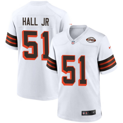 Michael Hall Jr. Cleveland Browns 1946 Collection Alternate Jersey - White