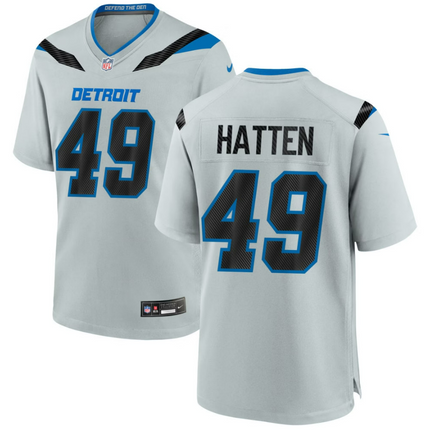 Hogan Hatten Detroit Lions 2026 Rivalries Collection Game Jersey - Silver