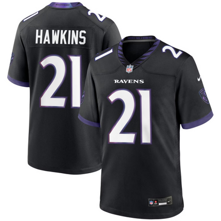 Jaylinn Hawkins Baltimore Ravens 2026 Alternate Game Jersey - Black