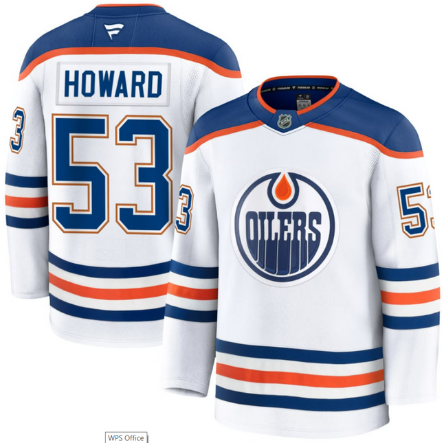 Isaac Howard Edmonton Oilers 2026 Away Premium Jersey - White