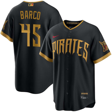 Hunter Barco Pittsburgh Pirates 2026 City Connect Stadium Jersey - Black