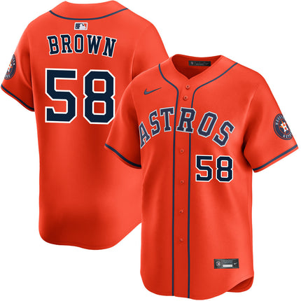 Hunter Brown Houston Astros 2026 Alternate Limited Jersey - Orange
