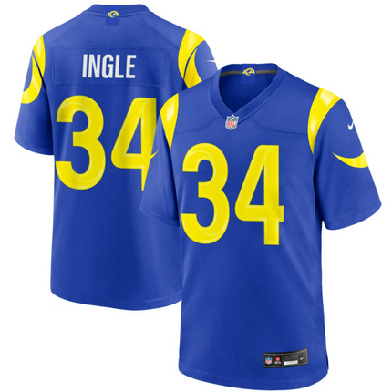 Tanner Ingle Los Angeles Rams 2026 Game Jersey - Royal