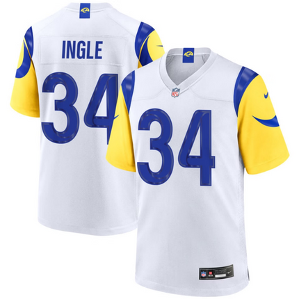 Tanner Ingle Los Angeles Rams 2026 Game Jersey - White