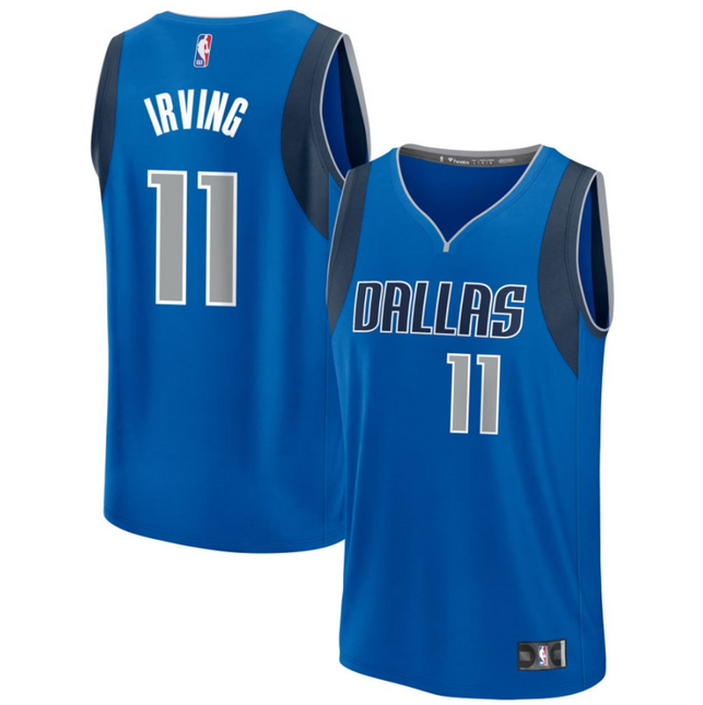 Kyrie Irving Dallas Mavericks 2026 Fast Break Icon Edition Jersey - Blue