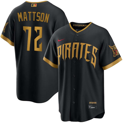 Issac Mattson Pittsburgh Pirates 2026 City Connect Stadium Jersey - Black